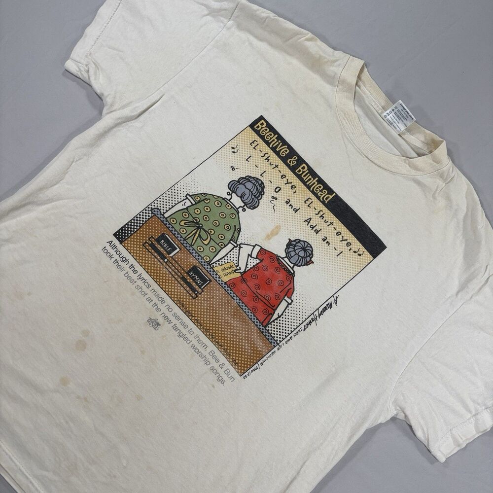 Vintage Beehive & Bunhead T-Shirt Single Stitch Size Large